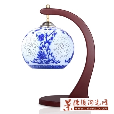 现代中式陶瓷台灯客厅装饰台灯