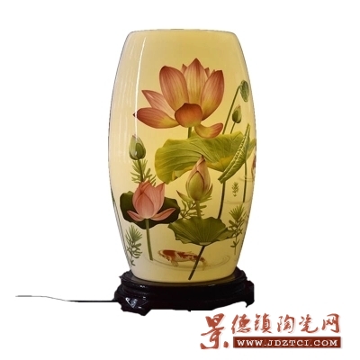 中国风暖光灯饰结婚陶瓷台灯卧室床头灯现代中式仿古典台灯定制logo