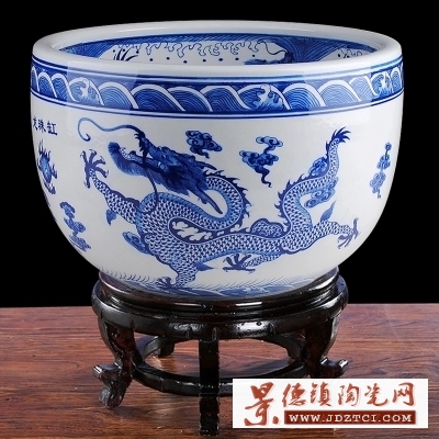景德镇陶瓷器鱼缸新品水缸